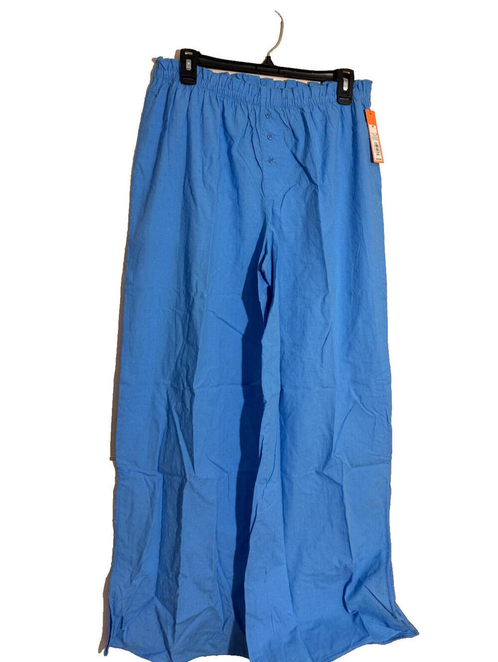 Colsie Womens Poplin Dot Pajama Pants  Size M Blue, NWT